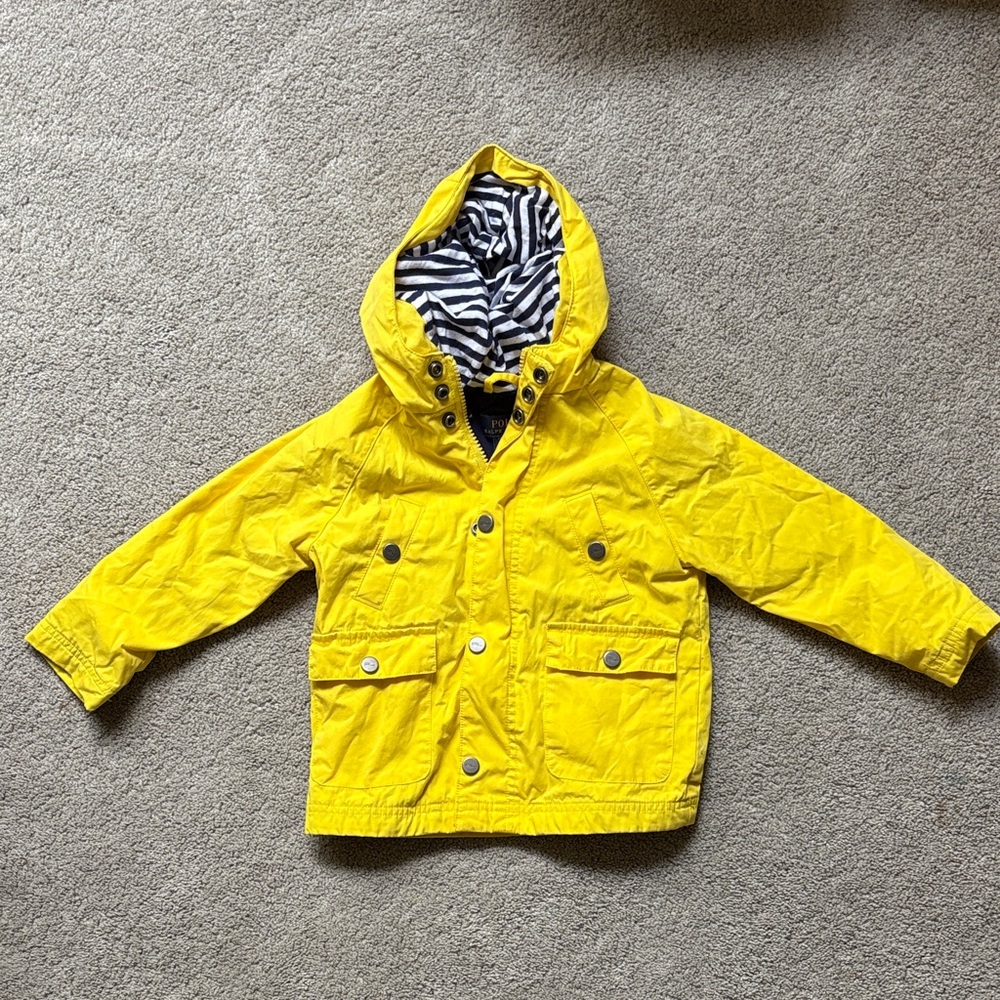Polo Ralph Lauren 3/3T Yellow Rain Jacket